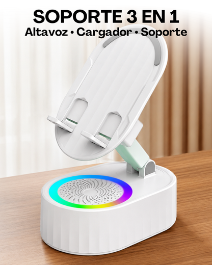 SonidoMax® Soporte Amplificador de Sonido – Música, Carga y Soporte en Un Solo Dispositivo