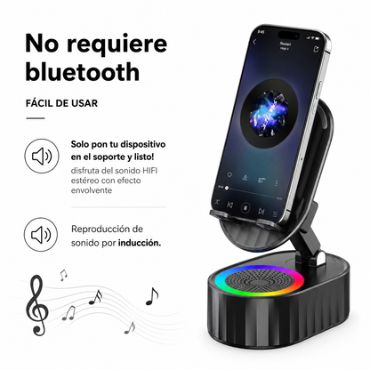 SonidoMax® Soporte Amplificador de Sonido – Música, Carga y Soporte en Un Solo Dispositivo